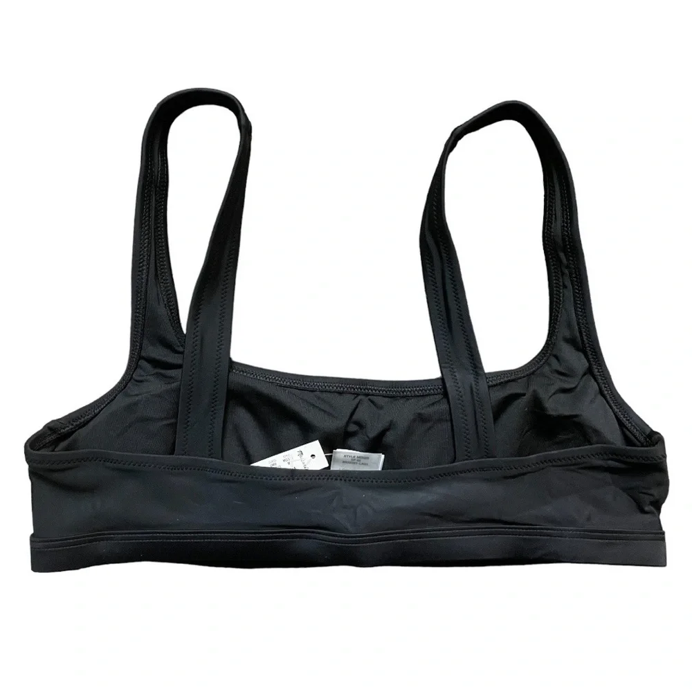 Madewell Second Wave Balconette Bikini Top black NWT - Picture 3 of 4